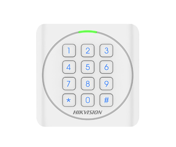 【海康威視IC密碼門禁讀卡器】?？低旽IKVISION數(shù)字鍵盤門禁IC讀卡器DS-K1801MK
